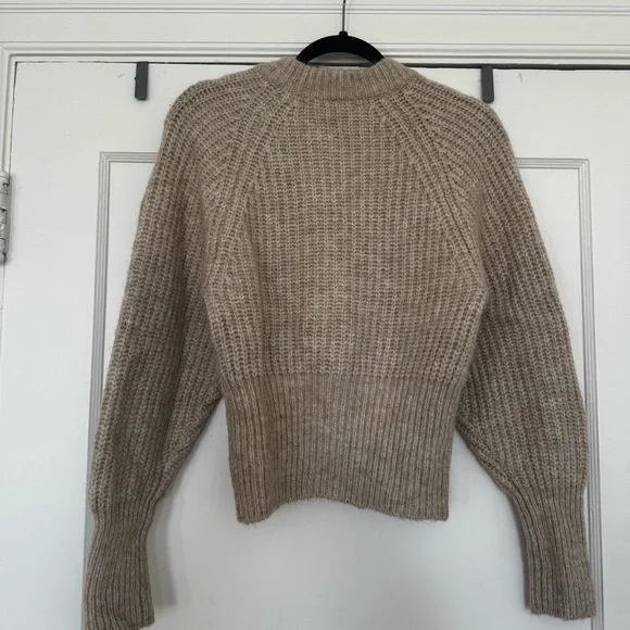 Zara Tan Chunky Knit Cardigan Sweater - Picture 4 of 4